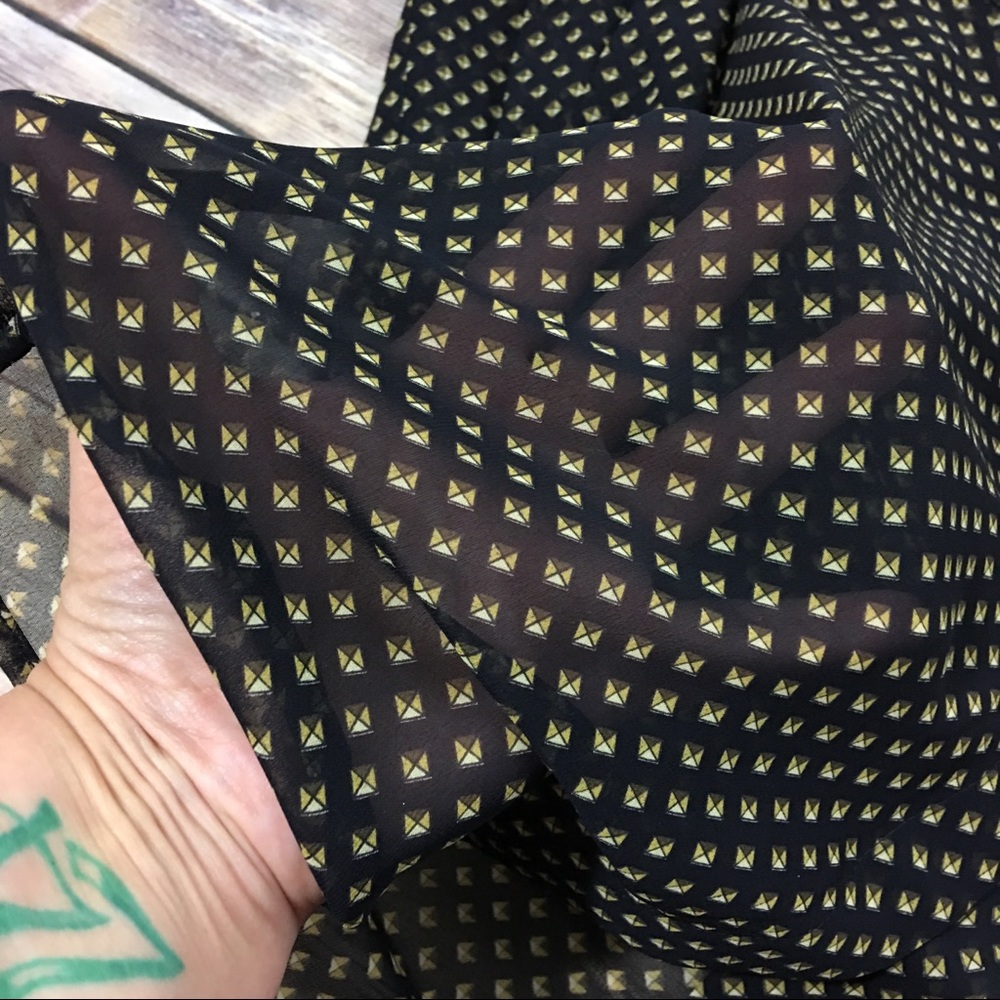 Michael Michael Kors Sheer Patterned Button Down - image 5